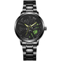 New arrivalmenrotate wheel stereocut out car modification gift watch middle southeast asia men's watch quartz watch