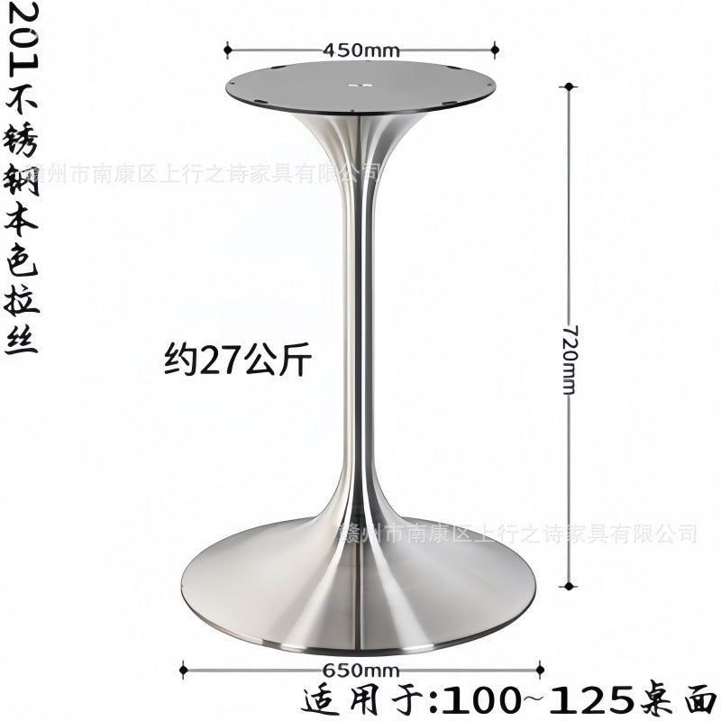 Titanium speaker legs, stainless steel spinning brushed table legs, metal waist bracket, coffee table legs, tulip table legs