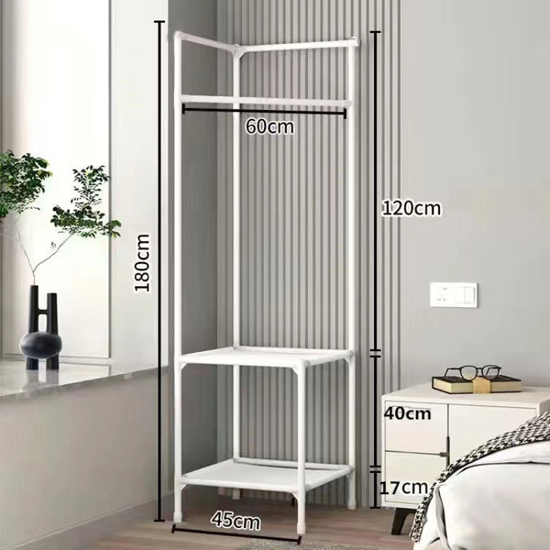 Corner simple coat rack floor bedroom bedside storage rack corner storage rack modern casual clothes rack