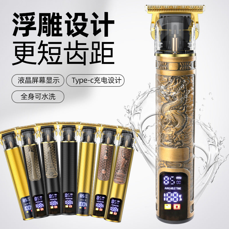 t9 bald handy gadget oil head electric clipper hairdresser electric clipper hairdressing scissors digital display electric hairdresser