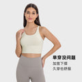New sports bra - shockproof, sexy open-back, thin strappy tank top - women's yoga bra d19095
