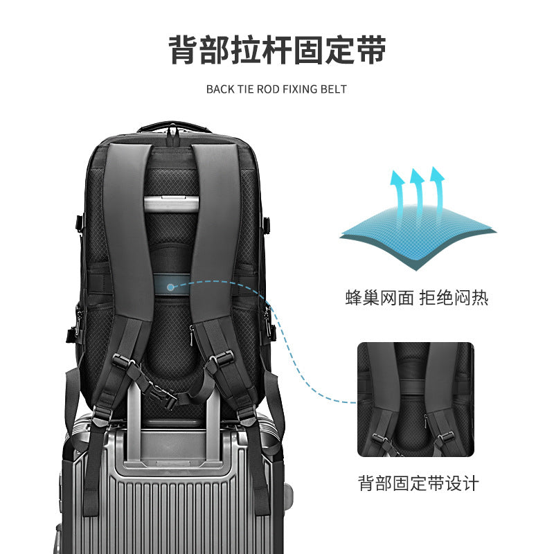 Source Factory Customized Business Backpack Men's Backpack Large Capacity Multifunctional Computer Bag Korean Edition School Bag Wholesale