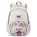 Elementary school backpack - cute cartoon rabbit design, multiple pockets, easy to clean, shape-retaining, dopamine color scheme, water-resistant backpack