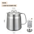 Multifunctional 304 stainless steel deep fryer with strainer, kitchen home use grease separator, lard container, large capacity oil storage pot