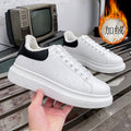 Popular white shoes for men, easiest for matchthick sole, height-increasing sneakers, classic style, student couple sneakers, ins mcqueen same style