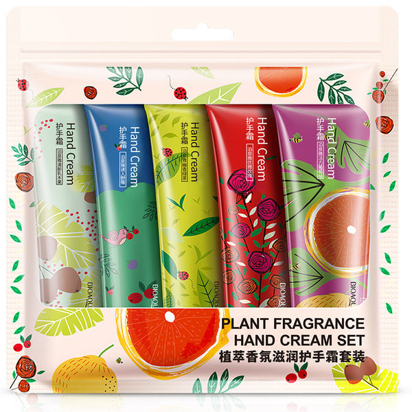Boquan Yazhi Extract Fragrance Hand Cream Set Hydrating Moisturizing Moisturizing Hand Cream Hand Care Wholesale