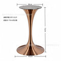 Stainless steel rose gold round brushed 450