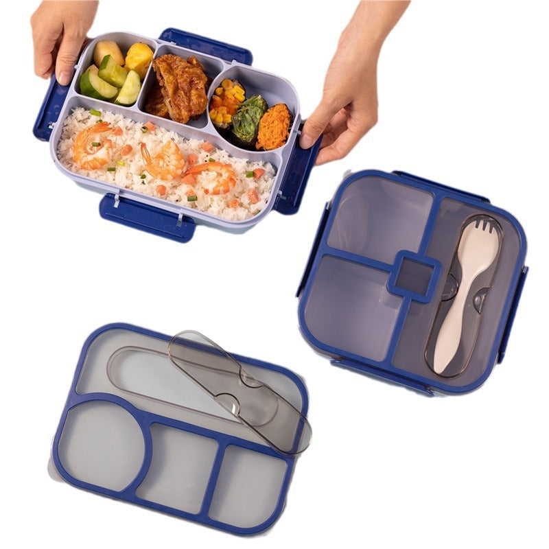 Cross-border Children's Student Lunch Box Grid Sealed Fruit Box Salad Box Go to Work Microwave Bento Box