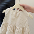 New girls' summer korean style sleeveless polka dot outfit - versatile, stylish, and trendy kids' clothing for baby girls
