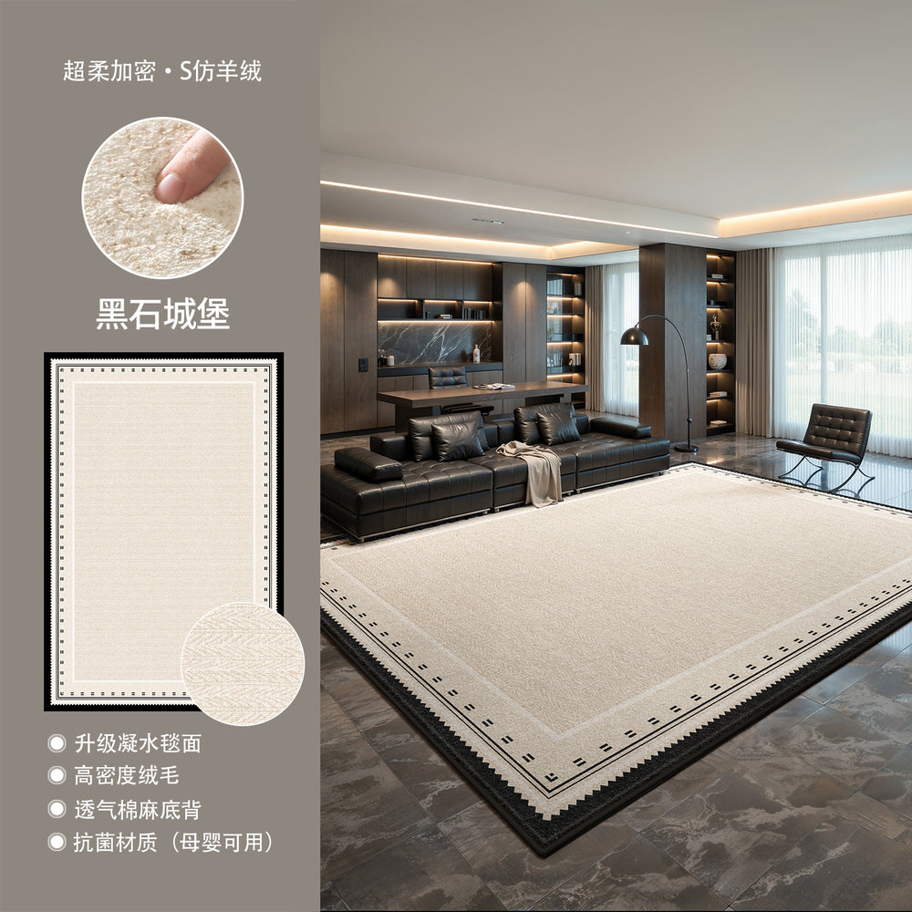 Distributed carpet living room crystal velvet thickenedwaterproof anti-fouling for home bedroom sofa coffee table floor mat large area full paving