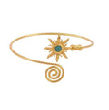 Wholesale vintage sunflower bracelet - european & american cross-border metal jewelry - women's high-end adjustable open bracelet/arm ring