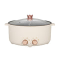 Yuanyang electric hot pot for home electric cooking pot multi-function all-in-one double switch large capacity electric non-stick small electric pot cross-border