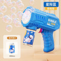 Fully automatic light bubble gun-blue [without battery]-opp packaging
