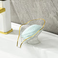 Accessible luxury soap dish countertop drainage no punching gold plated for home soap dish bathroom countertop soap rack bathroom