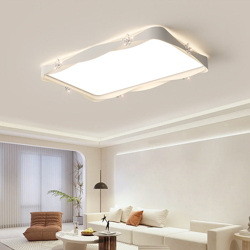 Living room light modern simple atmosphere super bright hall full spectrum cream wind bedroom lighting combination whole house package