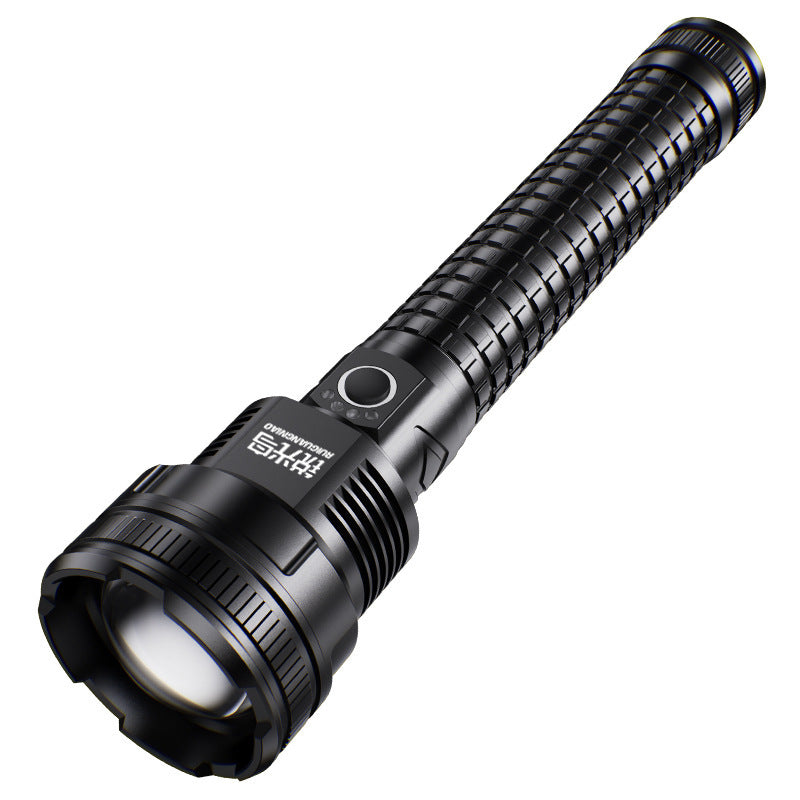 Cross-border wholesale flashlight P90 strong light rechargeable and retractable outdoor portable super bright long-range household small flashlight