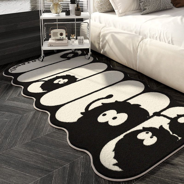 Household carpet imitation cashmere living room bedroom bedside blanket cloakroom simple high-grade small carpet bay window dirt-resistant mat