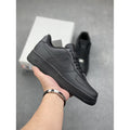 Putian high version air force one af1 white shoes wheat color pure original version black warrior men's shoes black sneakers