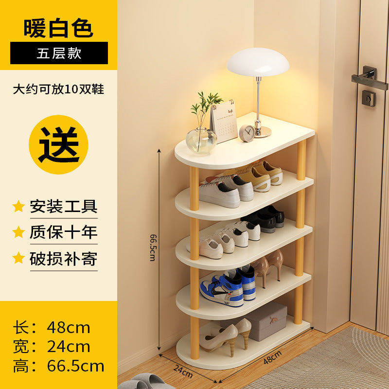 Shoe rack, multi-storey dormitory at the entrance of the home, simple small and narrow entrance door, shoe rack storage, space-saving shoe cabinet