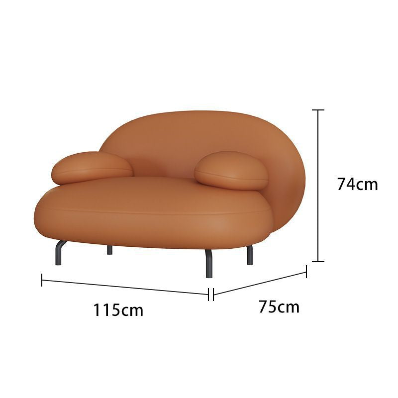 Nordic light luxury living room sofa hotel reception coffee table set modern tech fabric furniture small apartment minimalist modern