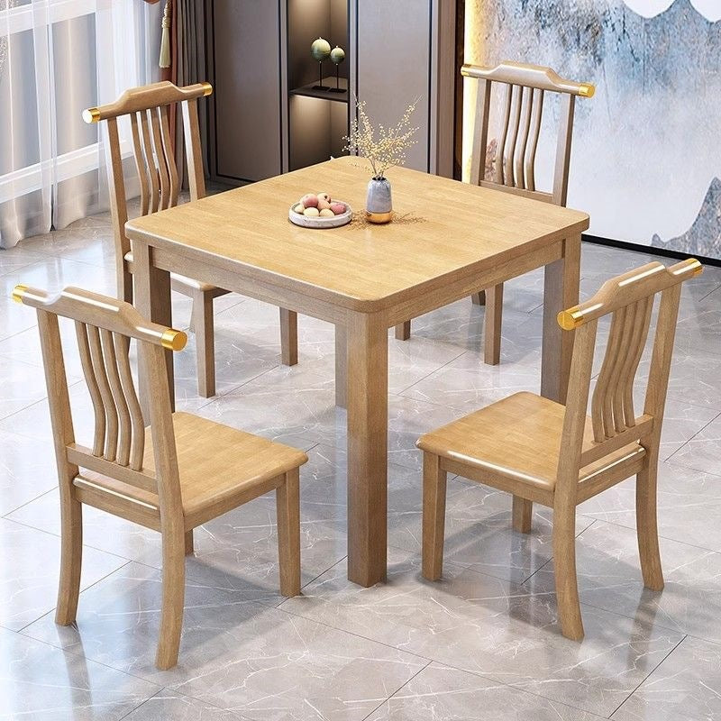 Square dining table for home80 all solid wood small square table modern chinoiserie playing cards small apartment dining table rental room table