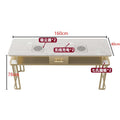 Widened 45cm marble nail table and chair set - special offer! economical single/double, light luxury, multi-functional, odorless, carbon steel with baked enamel finish