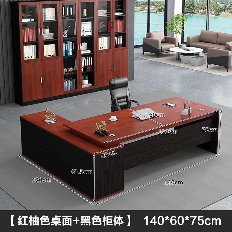 Minimalist modern office furniture desk and chair set - executive manager's desk, ceo desk, boss desk
