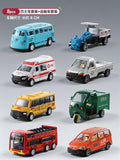 Freight truck 4-piece set + bus 4-piece set