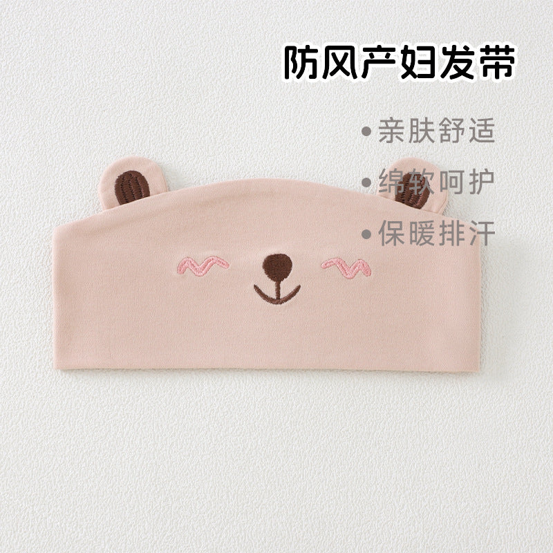 Postpartum headband - no more headaches! cotton head wrap for new moms with bigger heads after childbirth - windproof, stylish, and perfect for going out