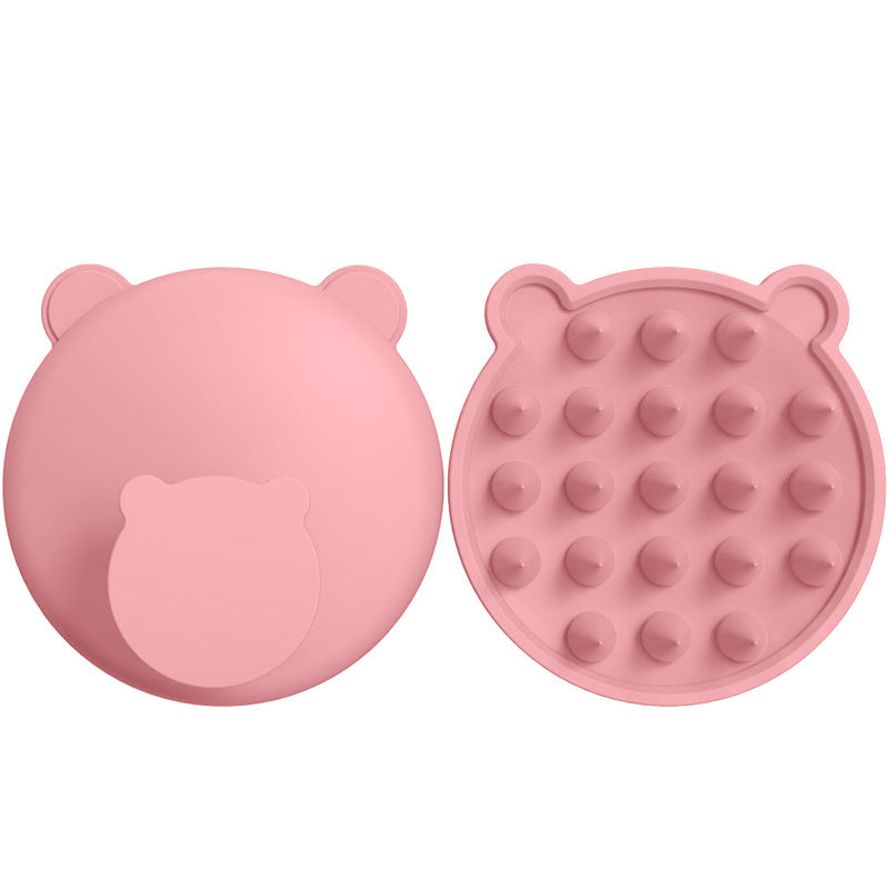 Bear Silicone Shampoo Brush Head Bath Massage Comb Grabber Silicone Shampoo Brush Bath Scalp Massage Brush