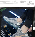 2025 winter new men's mesh canvas sneakers - trendy, versatile, casual korean style, athletic skate shoes, cloth shoes
