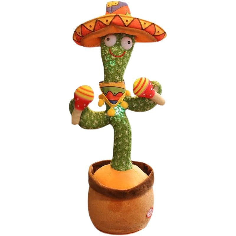 【customizable】trendy cactus singing, dancing, light-up, talking kids' toy - perfect birthday gift for boys and girls
