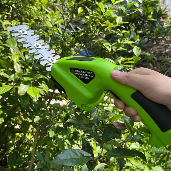 Dual-purpose rechargeable electric fence shears, pruning shears, lawn mowers, lithium batteries, single-handed hedge hedges, gardening, garden tools