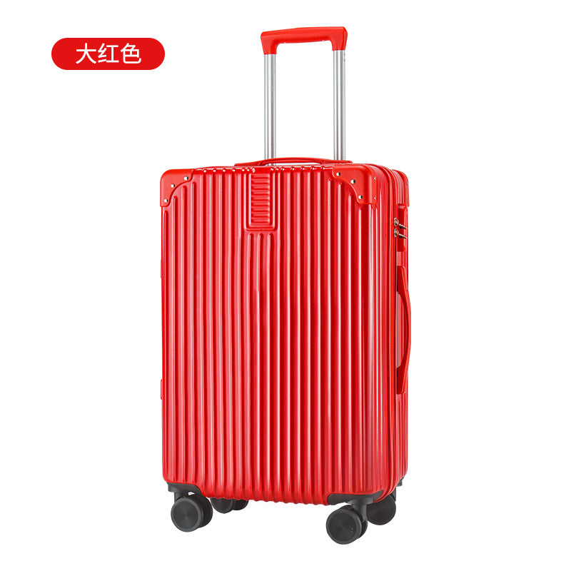 Retro suitcase large capacity high value trolley case universal wheel password case student suitcase leather case wholesale