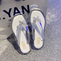 Fashioneasiest for match butterfly flip-flops women's summernew arrival crystal transparent outwearnon-slipabrasion resistant flip-flop sandals