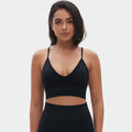 New arrival cross-border fashion seamless pure color suspender bra sexy back sports intimates running fitness yoga vest
