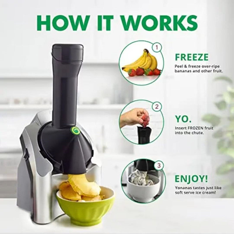 Electric ice cream fruit smoothie machine ice cream making machine homemade ice cream machine ice cream maker