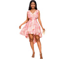 new arrivaleleganceclassy v neckbows short skirt jacquard a hem swallowtail banquet evening dress dress
