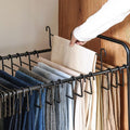 Trouser rack storage handy gadget multifunctional movablefor home wardrobe multi-layer traceless large hanging clothes rack trouser rack storage rack