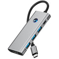 Type-c docking station hub3.24k60hz one-click screen-off notebook 7-in-1 docking station with multiple interfaces