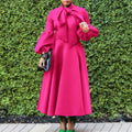 Amazon  spring new arrivalfashiontie back lantern sleeve high waistbowsplus size swing dress cross-border dress