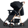 Baby stroller - lightweight, foldable, reclining, two-way, four-wheel pushchair - one-click fold - dropshipping available