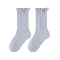 Kids socks spring and summer mulberry silk mesh breathable baby knee socks socks that don't tighten the feet fungus edge infant socks