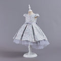 Export hot kids dress embroidered shiny princess dress female flower girl model catwalk dress girl dress