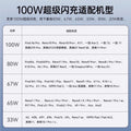 Super flash charge 100w charger set - specifically designed for oppo phones, adapter, charging cable, wholesale for export