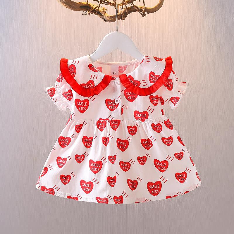 Baby girl princess dress, 1-year-old infant clothes, super cute and adorable girls' summer outfit, stylish summer dress