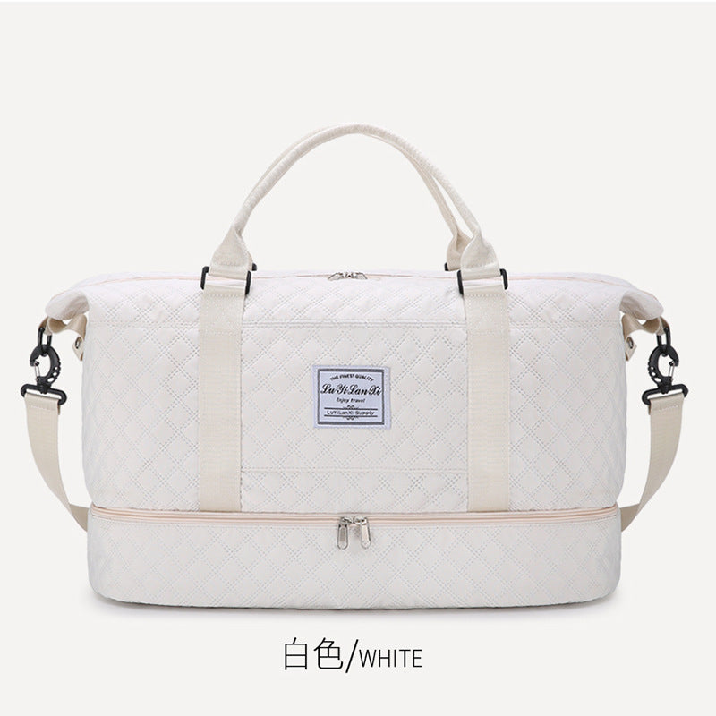 Outdoor business trip short trip bag large capacity fashion leisure fitness bag dry and wet separation moving luggage storage bag