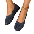 Amazon  spring/summer new arrivals: european and american style plus size round toe flat knit loafers - wholesale