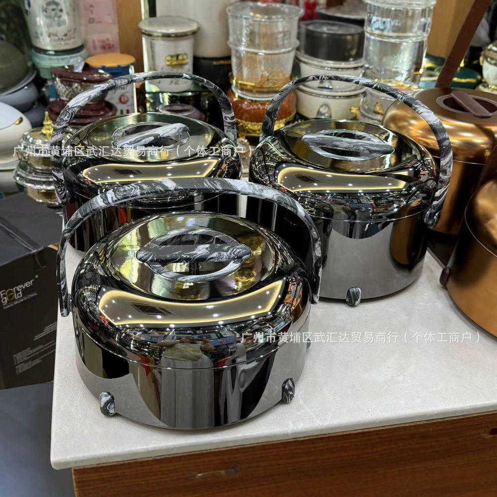 Foodwarmerexportnew arrivalhot selling handle double layer insulation box 3l-4l-5l factory direct sales insulation tableware