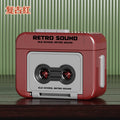 Mini rotating light-up cd player keychain speaker - handheld megaphone for creative and fun keychains